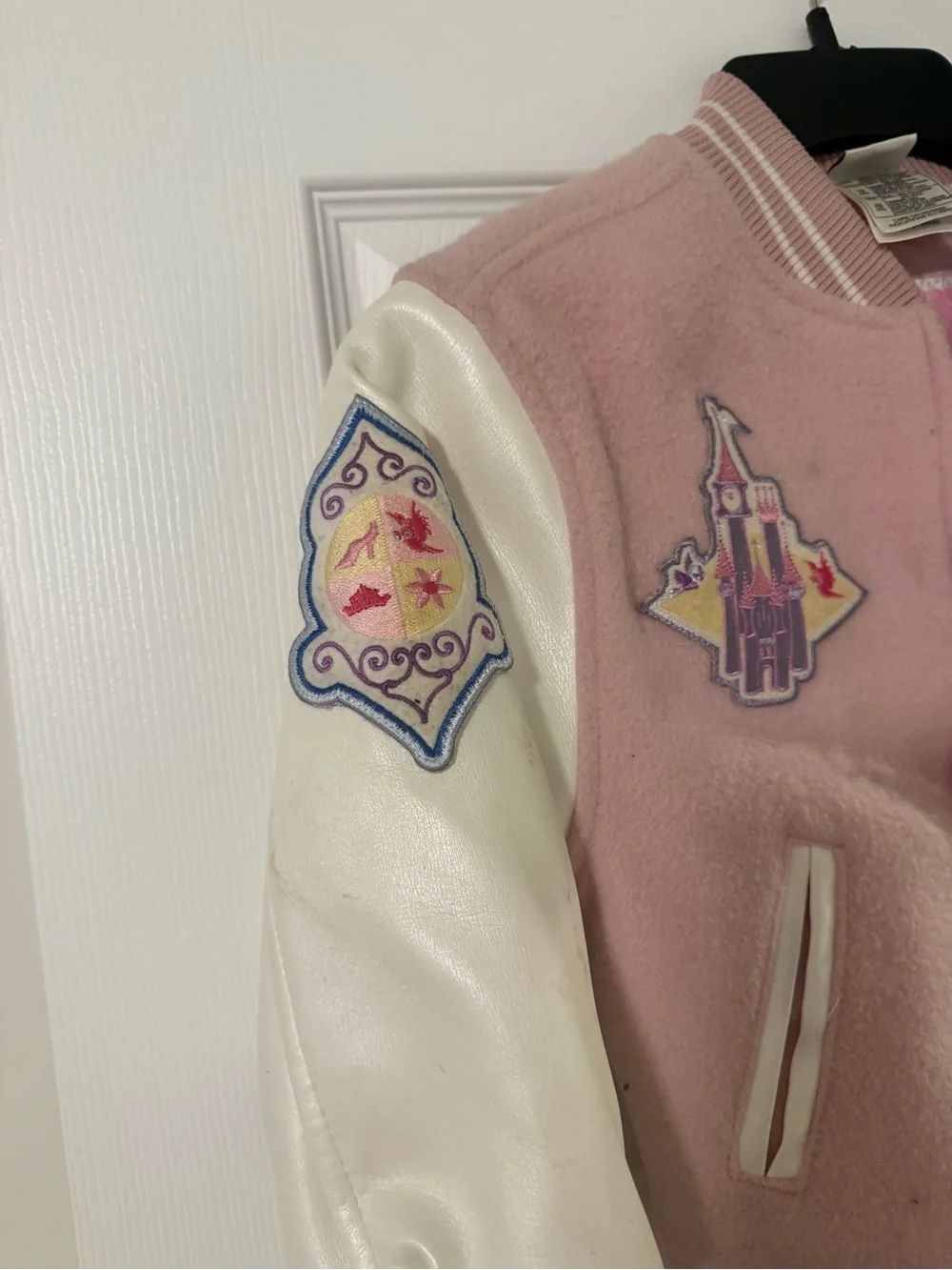 Disney Princess Girls Varsity Style Jacket Size XS 4/5